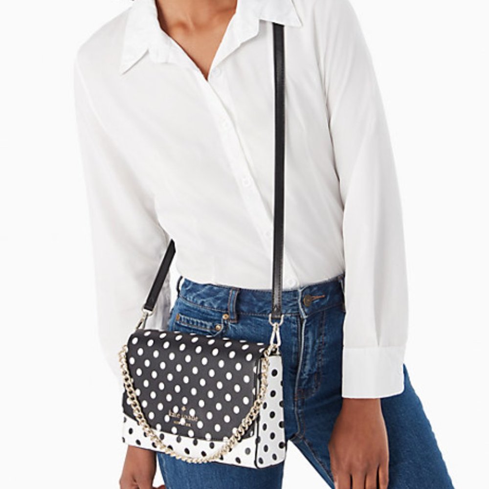 ♠️ Kate Spade Carson Dot Dot Dot Convertible Crossbody NWT - Picture 2 of 5